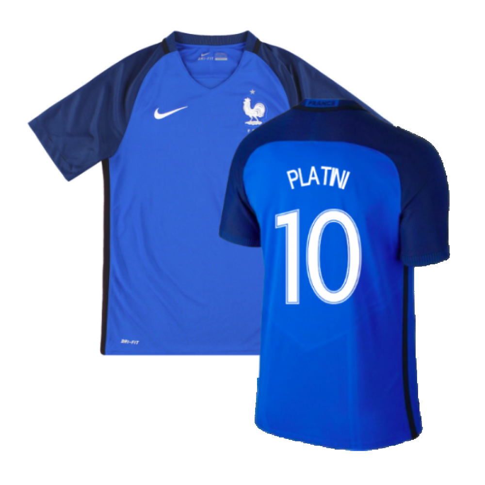 France 2016-17 Home Shirt (S) (Excellent) (PLATINI 10)_0