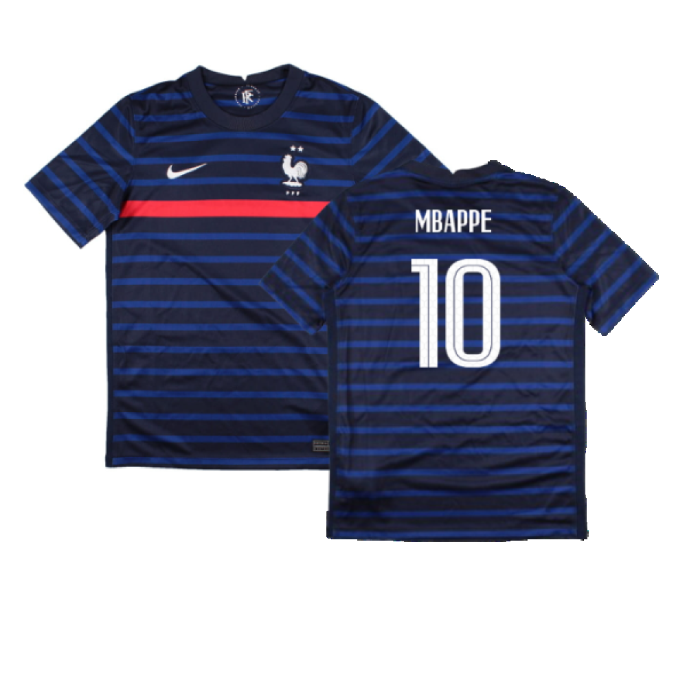 France 2020-21 Home Shirt (Mint) (Mbappe 10)_0