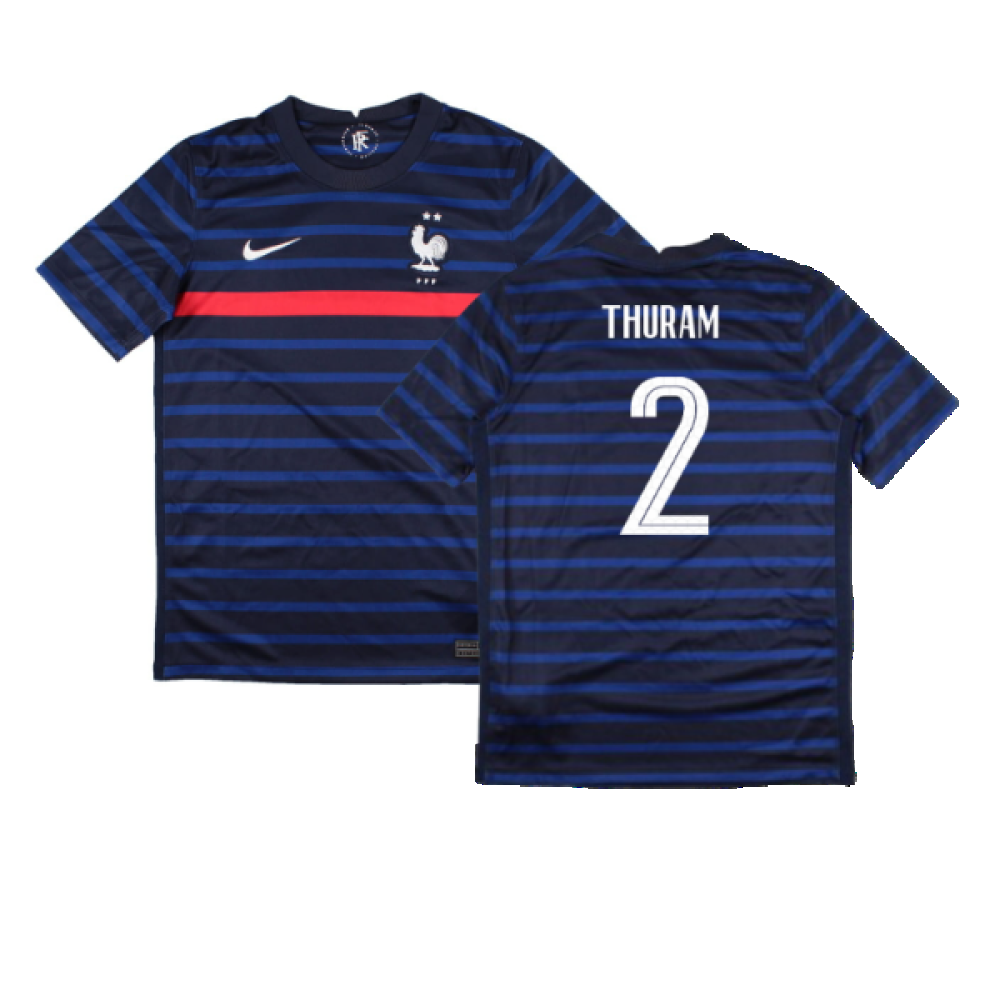 France 2020-21 Home Shirt (Mint) (Thuram 2)_0