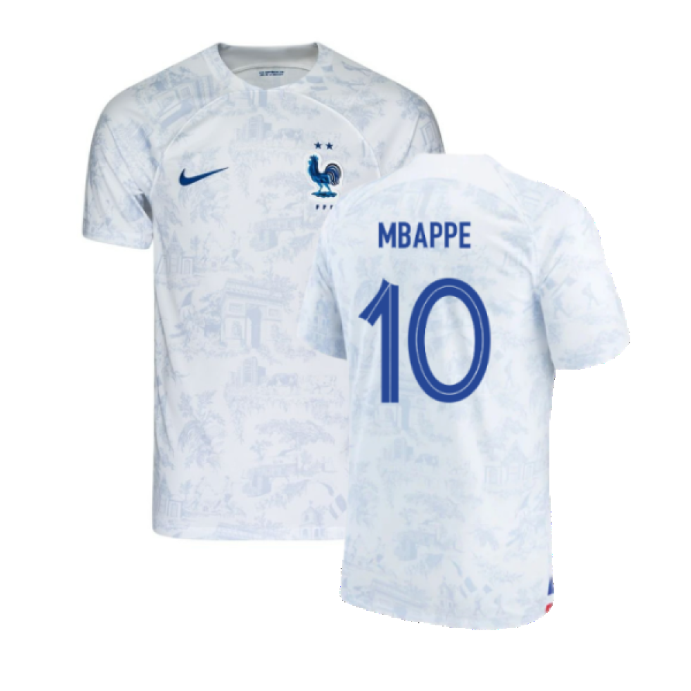 France 2022-23 Away Shirt (Mbappe #10) (Womens M) (Good) (MBAPPE 10)_0