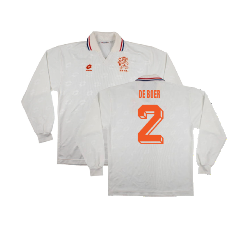 Holland 1992-94 Long Sleeve Away Shirt (L) (Very Good) (De Boer 2)_0