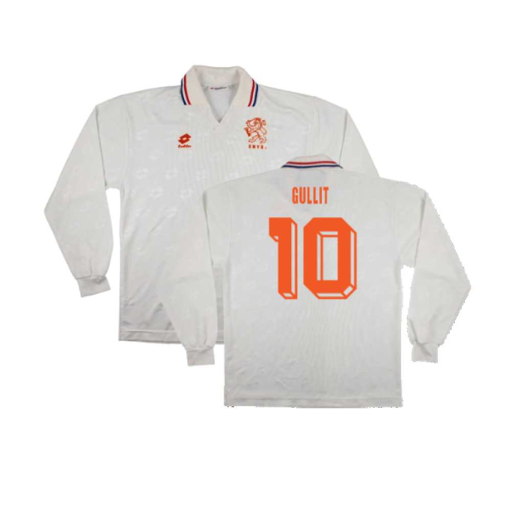 Holland 1992-94 Long Sleeve Away Shirt (L) (Very Good) (GULLIT 10)_0