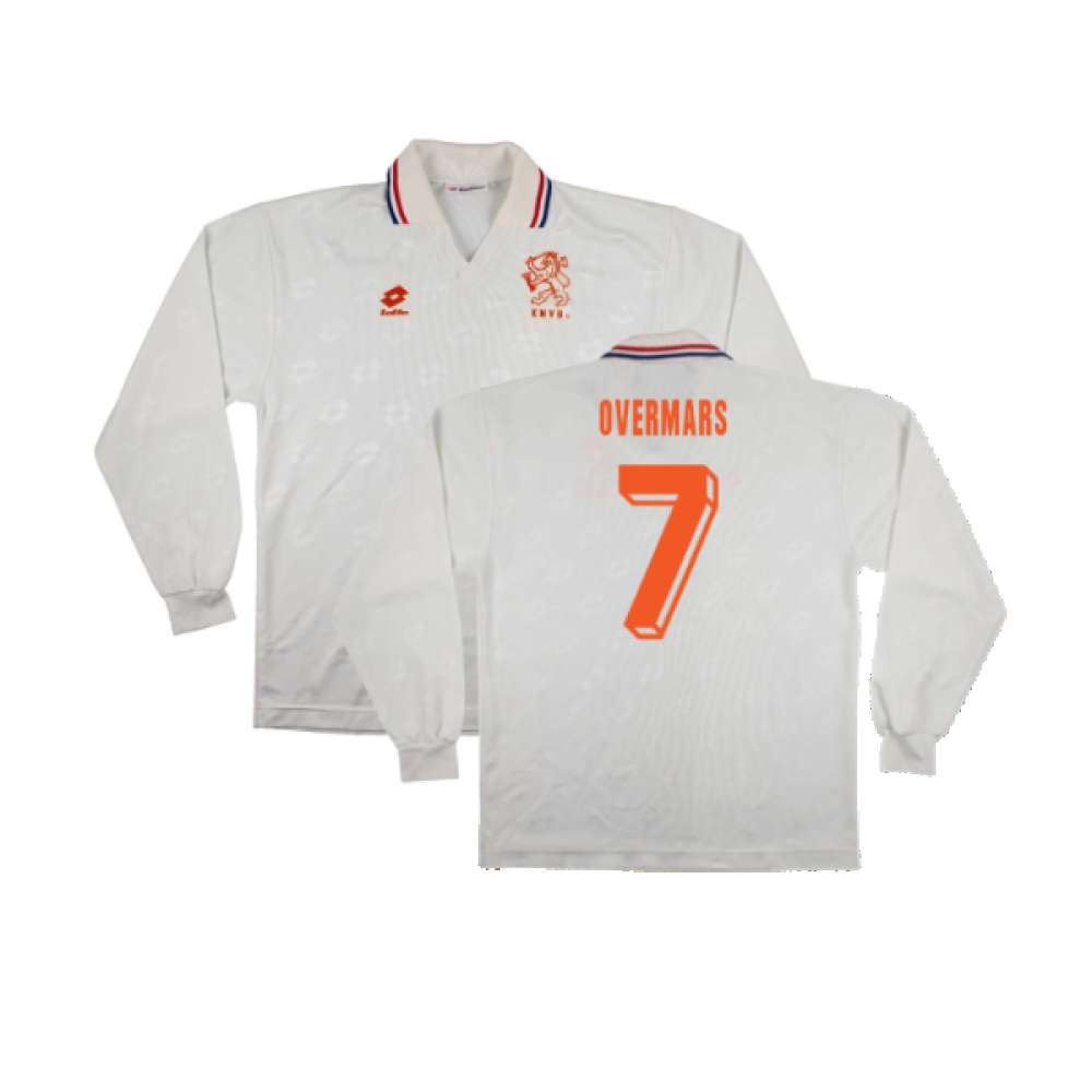 Holland 1992-94 Long Sleeve Away Shirt (L) (Very Good) (OVERMARS 7)_0