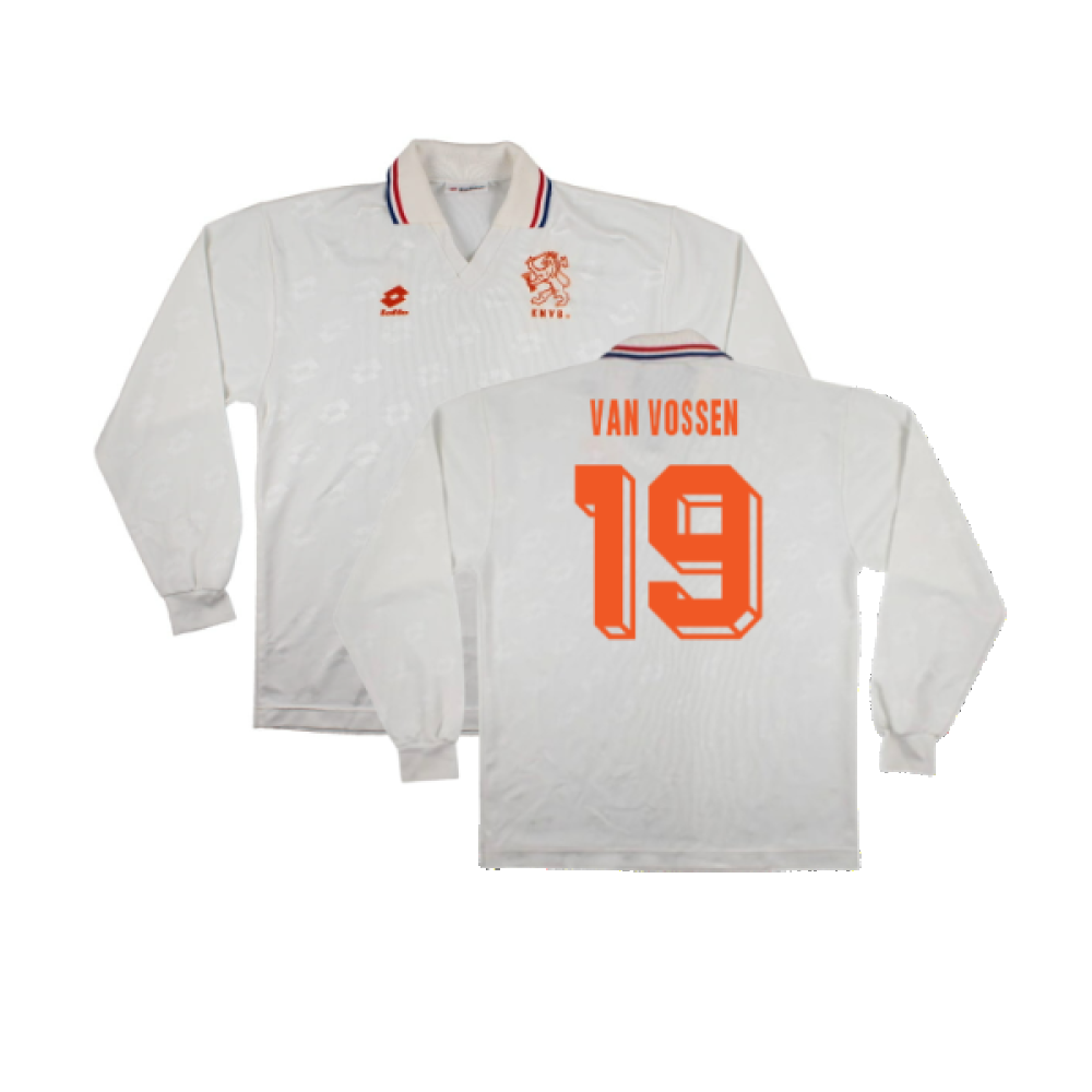 Holland 1992-94 Long Sleeve Away Shirt (L) (Very Good) (Van Vossen 19)_0