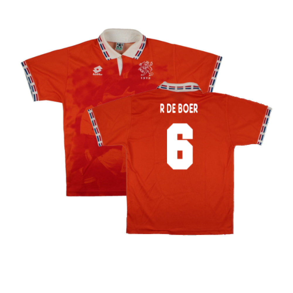 Holland 1996-97 Home Shirt (M) (Very Good) (R De Boer 6)_0