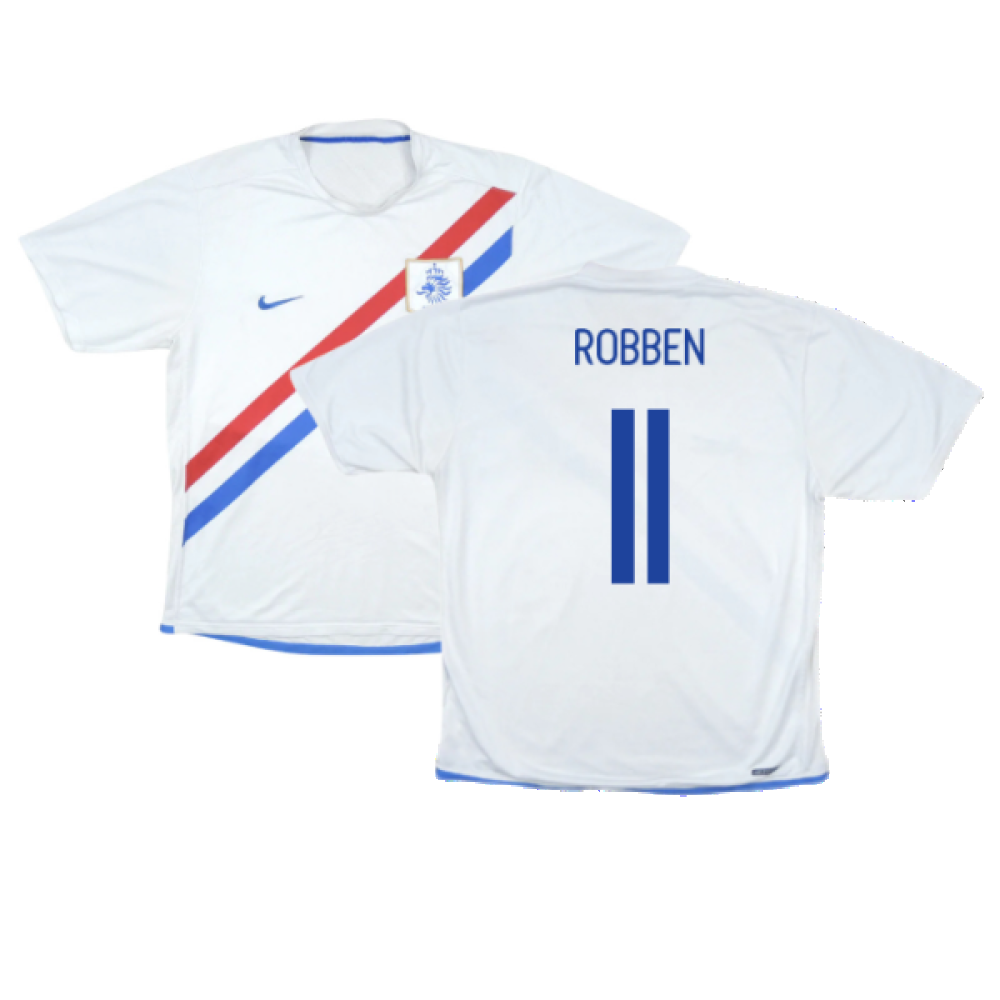 Holland 2006-08 Away Shirt (L) (Very Good) (Robben 11)_0