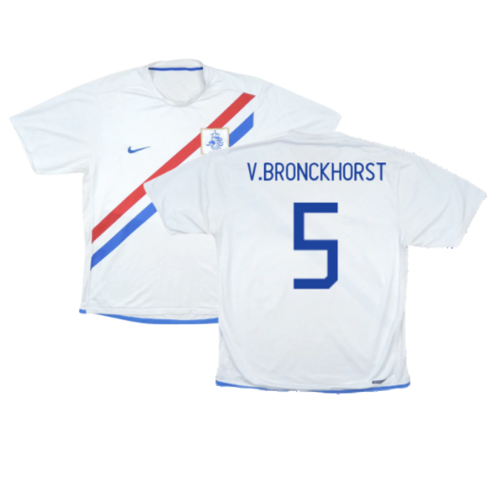 Holland 2006-08 Away Shirt (L) (Very Good) (V.Bronckhorst 5)_0