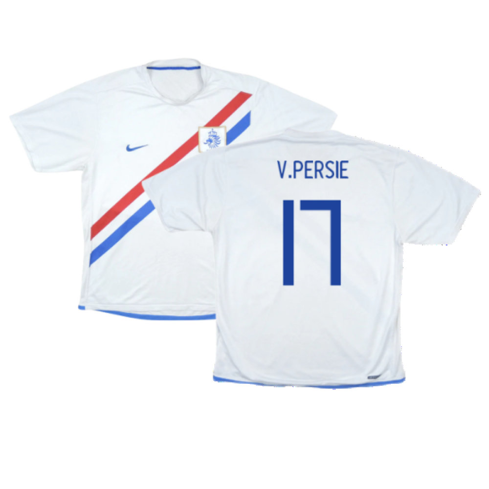 Holland 2006-08 Away Shirt (L) (Very Good) (V.Persie 17)_0