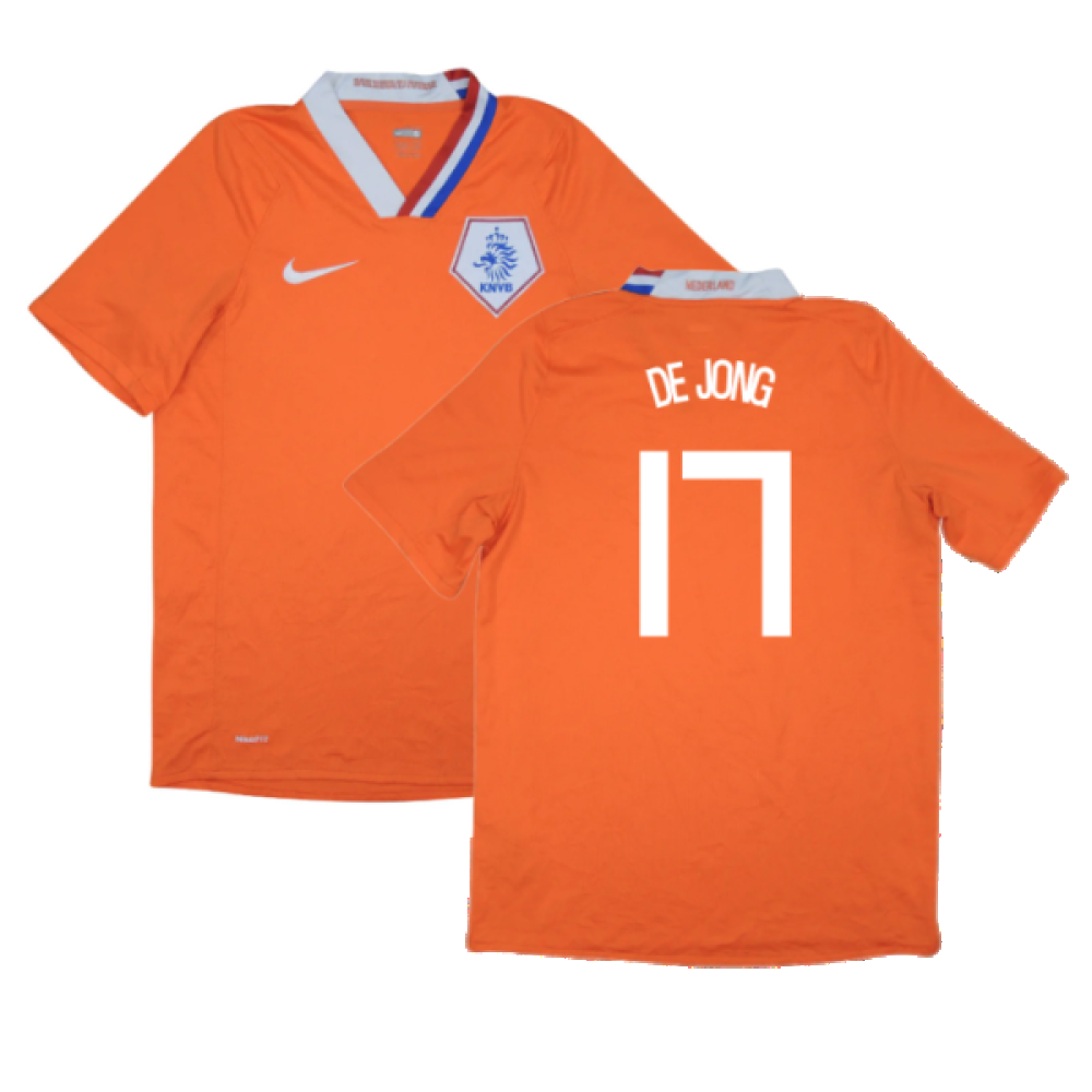 Holland 2008-10 Home Shirt (XL) (Excellent) (De Jong 17)_0