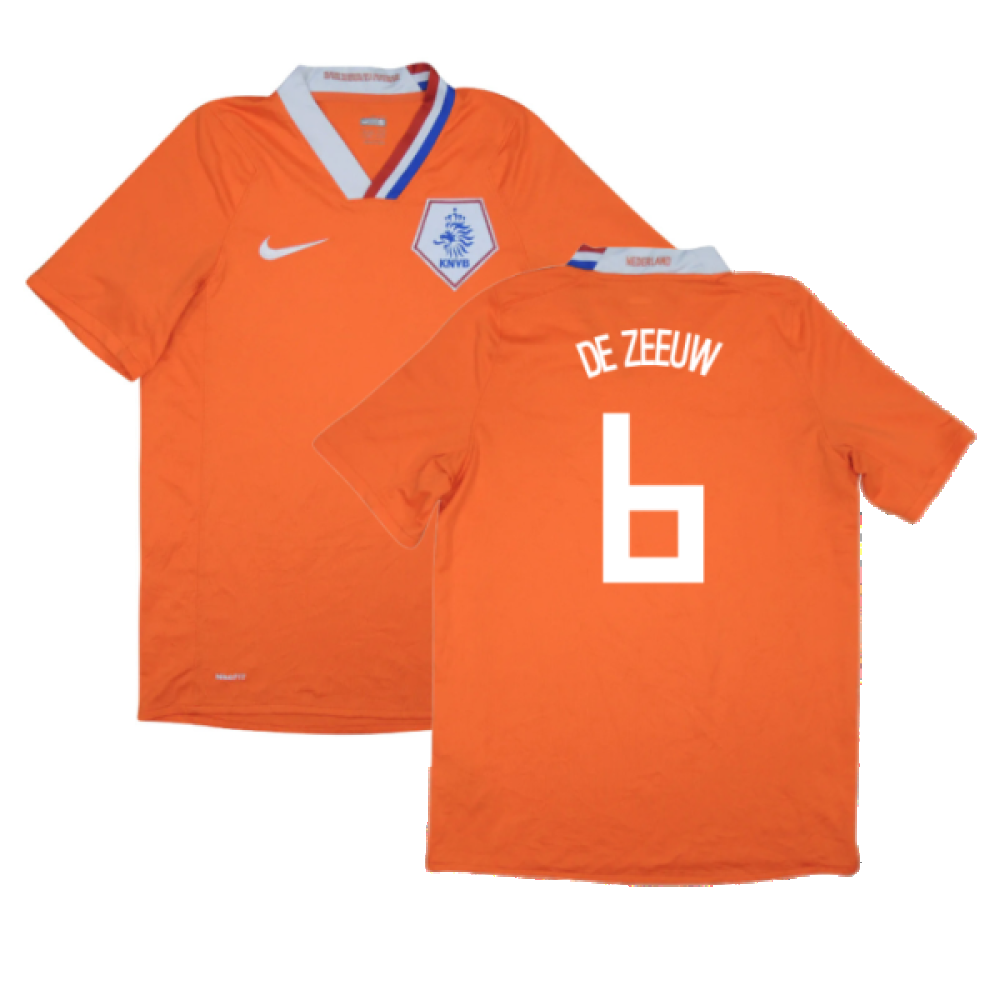 Holland 2008-10 Home Shirt (XL) (Excellent) (De Zeeuw 6)_0