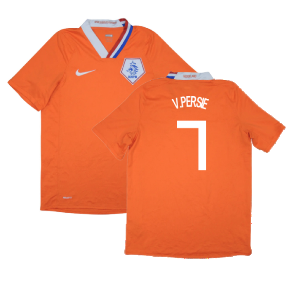 Holland 2008-10 Home Shirt (XL) (Excellent) (V.Persie 7)_0