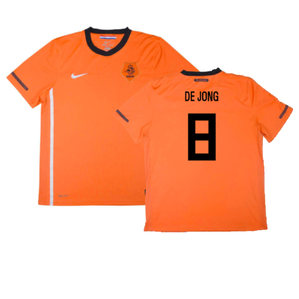 Holland 2010-11 Home Shirt (S) (Excellent) (De Jong 8)_0