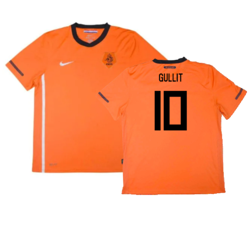 Holland 2010-11 Home Shirt (M) (Mint) (Gullit 10)_0