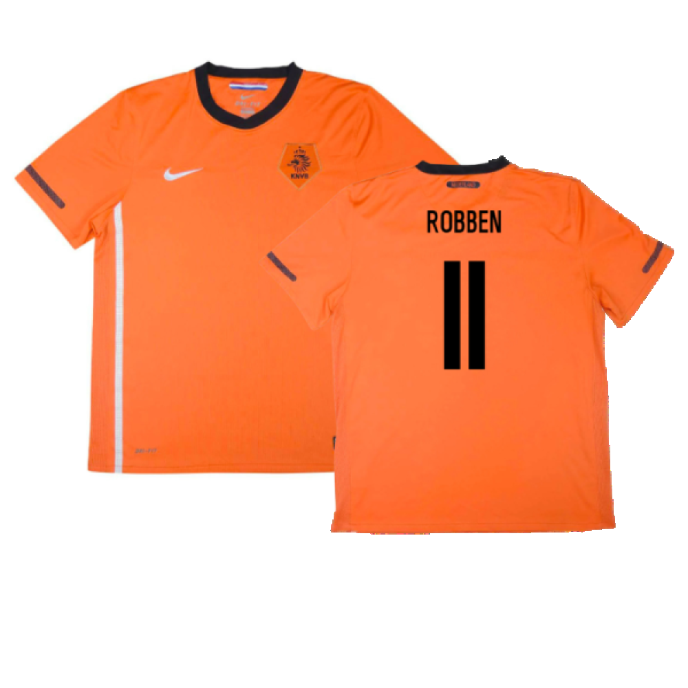 Holland 2010-11 Home Shirt (S) (Excellent) (Robben 11)_0