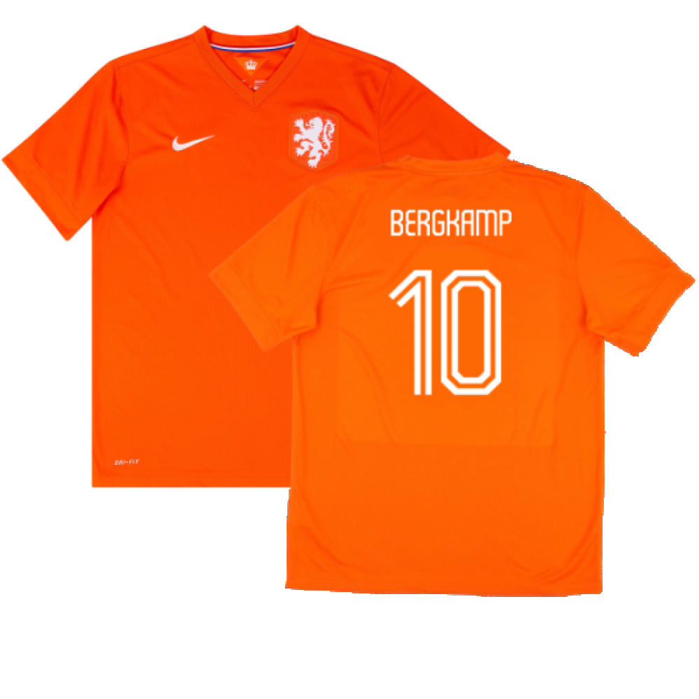 Holland 2014-15 Home Shirt (M) (Very Good) (Bergkamp 10)_0