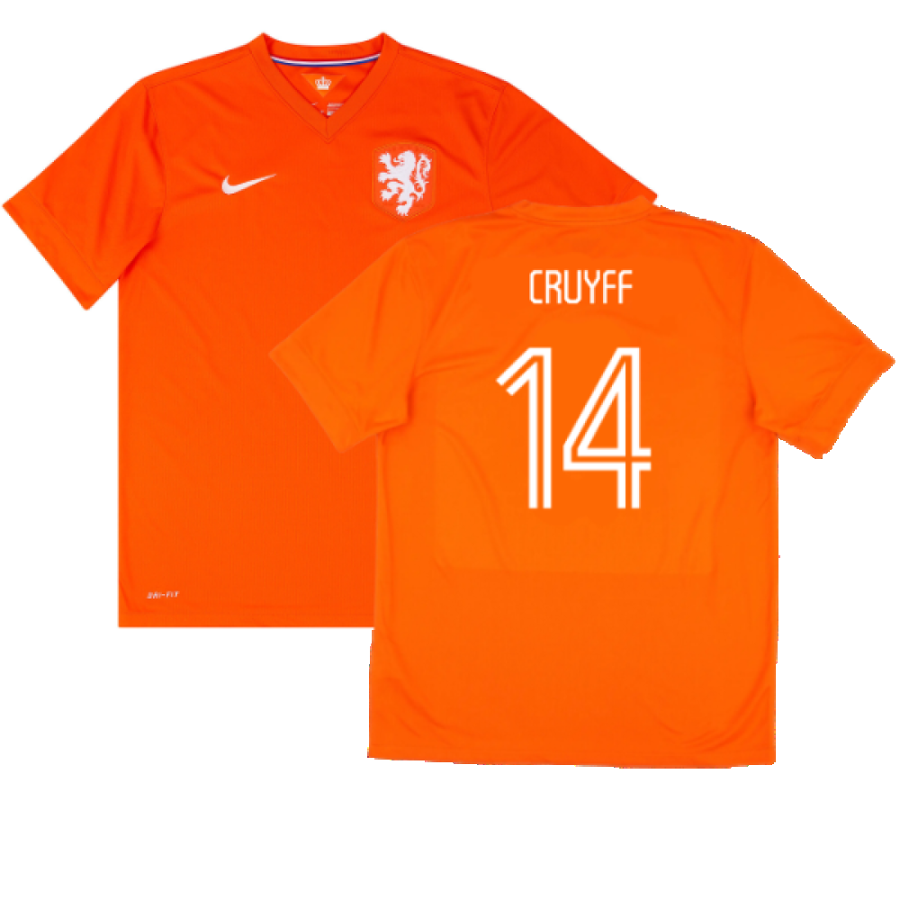 Holland 2014-15 Home Shirt (M) (Very Good) (Cruyff 14)_0