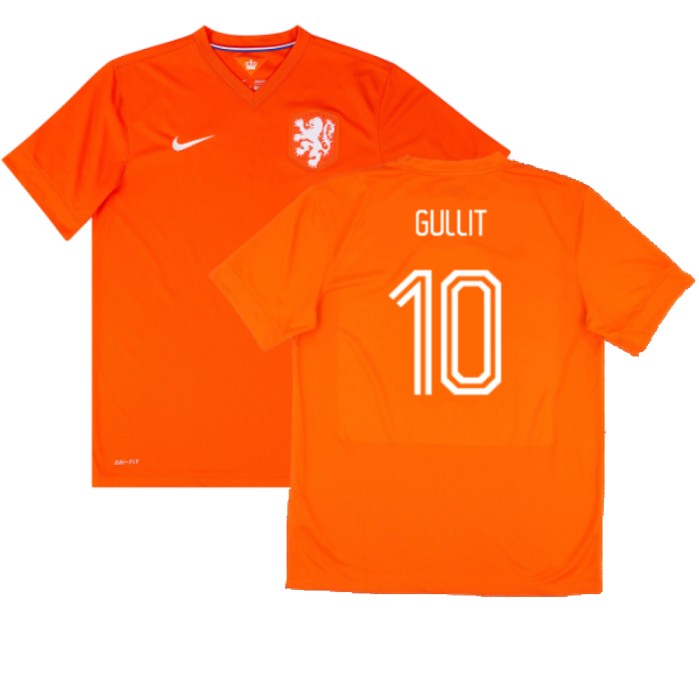 Holland 2014-15 Home Shirt (M) (Very Good) (Gullit 10)_0