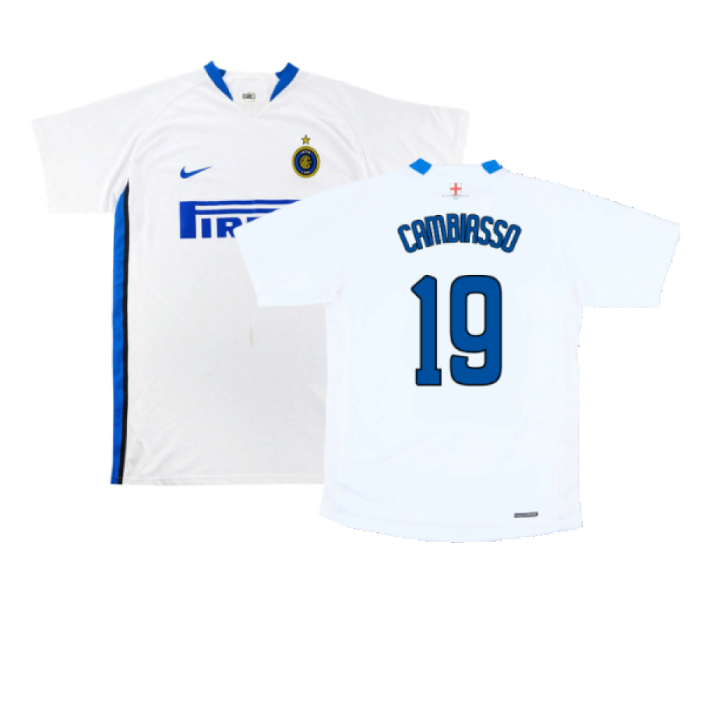 Inter Milan 2006-2007 Away Shirt (Excellent) (Cambiasso 19)_0