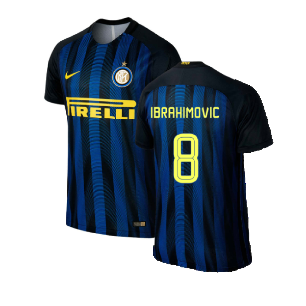 Inter Milan 2016-17 Home Shirt (S) (Excellent) (Ibrahimovic 8)_0