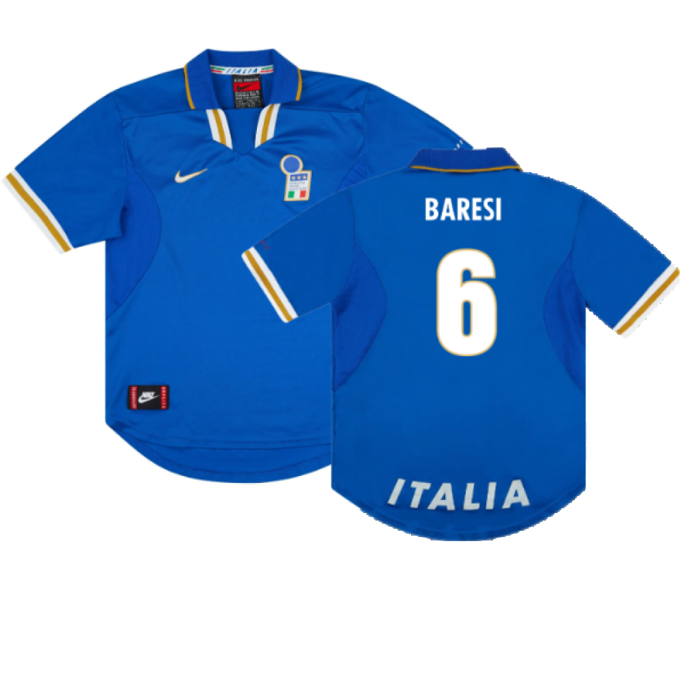 Italy 1996-97 Home Shirt (L) (Excellent) (BARESI 6)_0