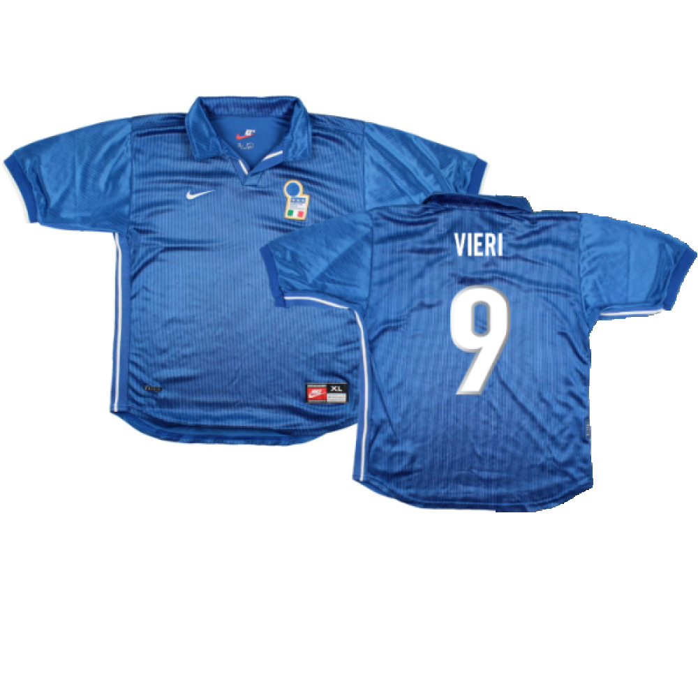 Italy 1998-99 Home Shirt (XL) (Excellent) (Vieri 9)_0