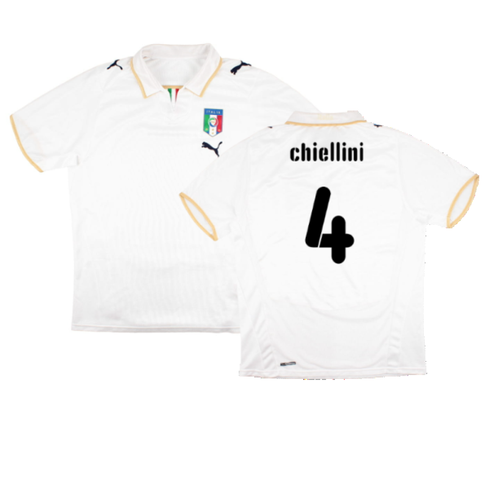 Italy 2008-09 Away Shirt (L) (Very Good) (Chiellini 4)_0