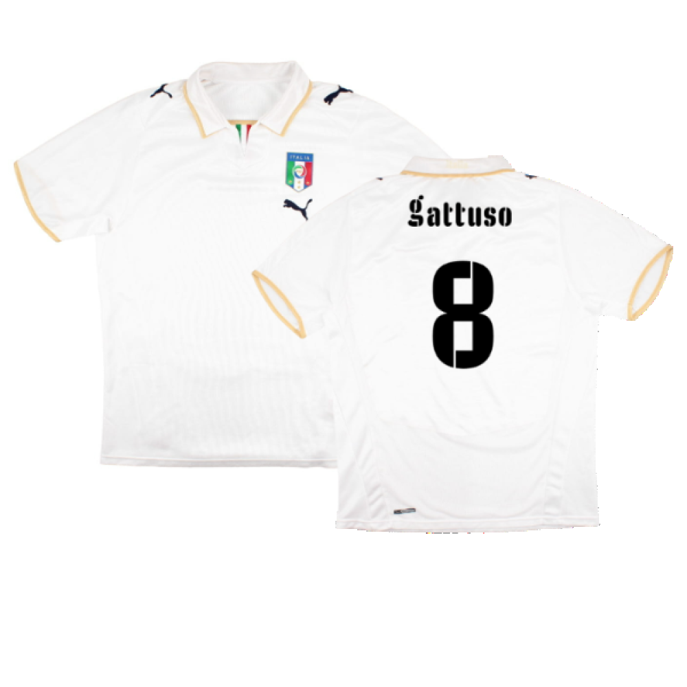 Italy 2008-09 Away Shirt (L) (Very Good) (Gattuso 8)_0