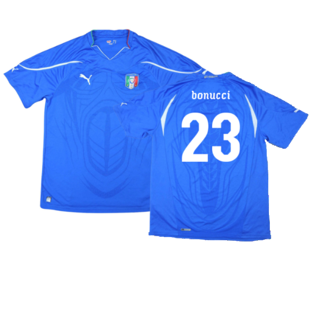 Italy 2010-11 Home Shirt (xl) (Good) (Bonucci 23)_0