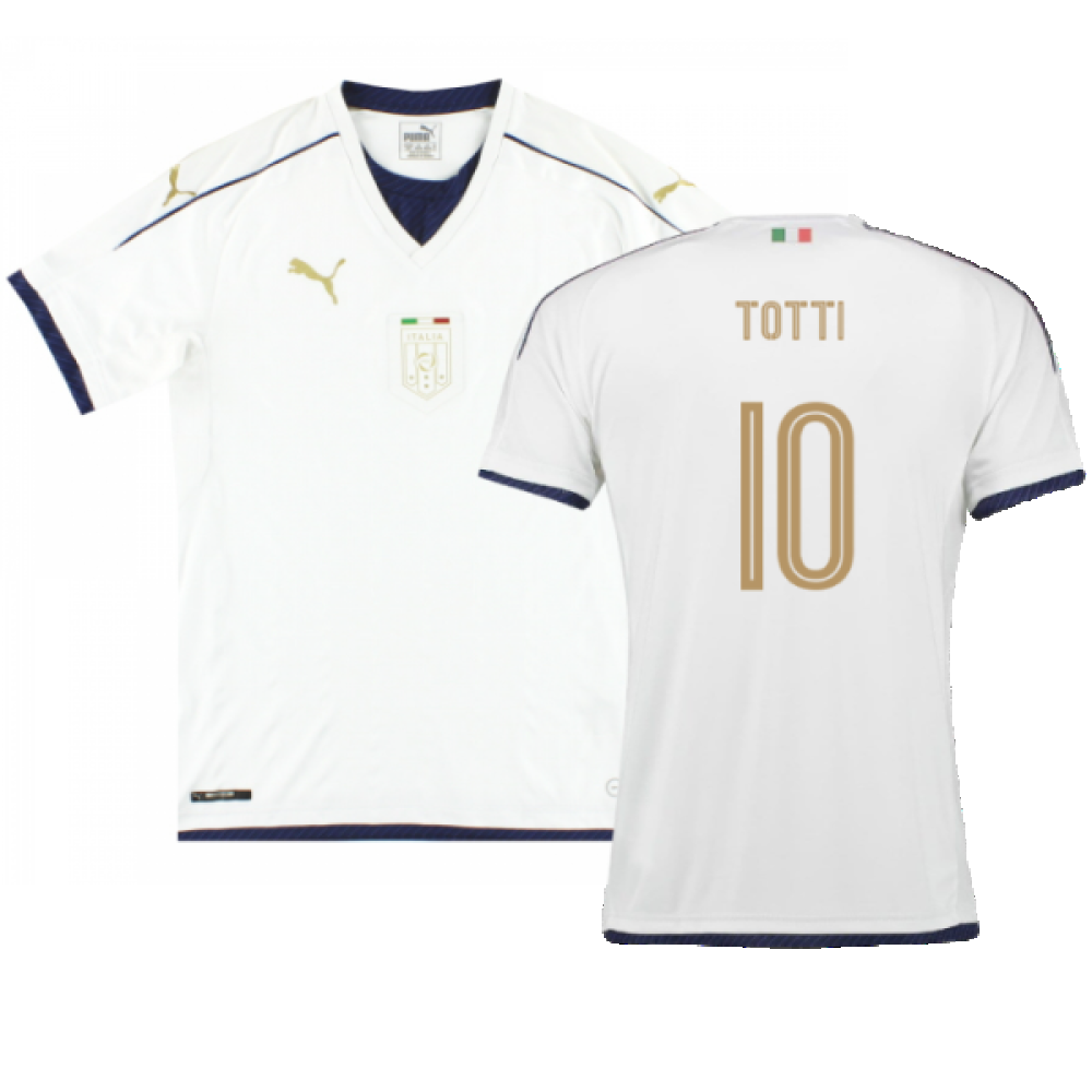 Italy 2016-17 Away Shirt (M) (Excellent) (Totti 10)_0