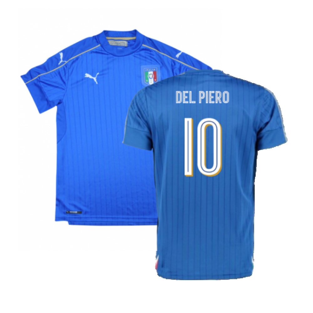 Italy 2016-17 Home Shirt (L) (Excellent) (Del Piero 10)_0