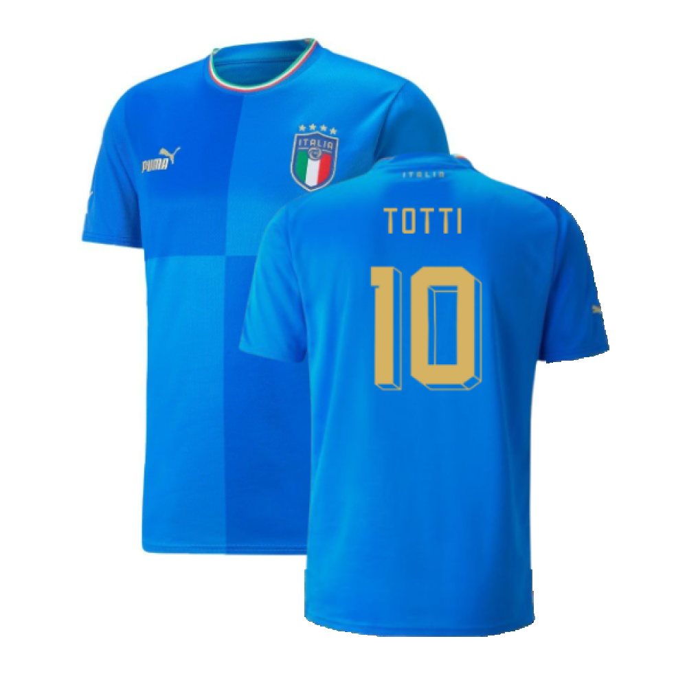 Italy 2022-23 Home Shirt (2XL) (Very Good) (TOTTI 10)_0