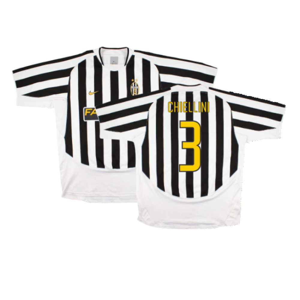 Juventus 2003/2004 Home Shirt (Excellent) (Chiellini 3)_0