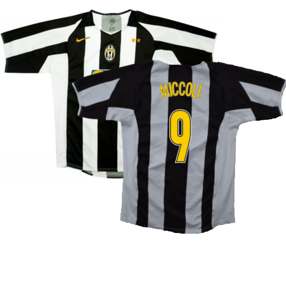 Juventus 2004-05 Home Shirt (XL) (Good) (Miccoli 9)_0