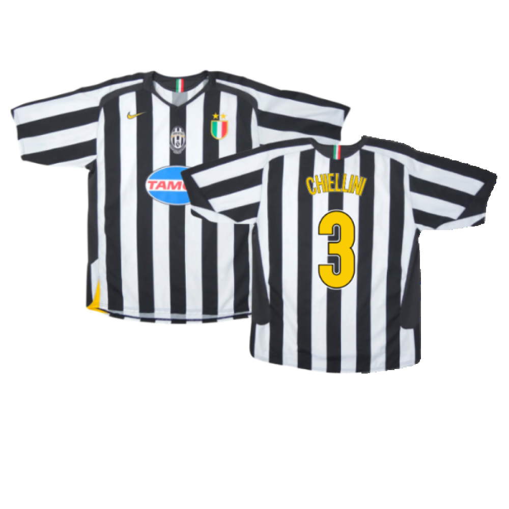 Juventus 2005-06 Home Shirt (XL) (Very Good) (Chiellini 3)_0