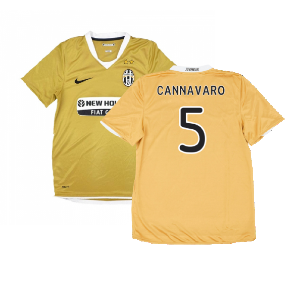 Juventus 2008-09 Away Shirt (Very Good) (Cannavaro 5)_0