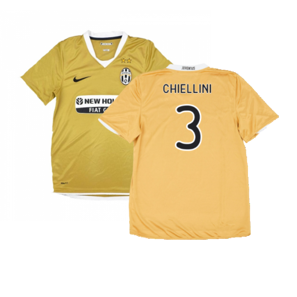 Juventus 2008-09 Away Shirt (Very Good) (Chiellini 3)_0