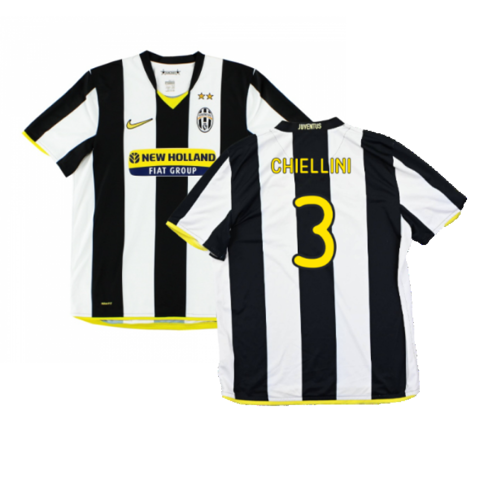 Juventus 2008-09 Home Shirt (XL) (Excellent) (Chiellini 3)_0