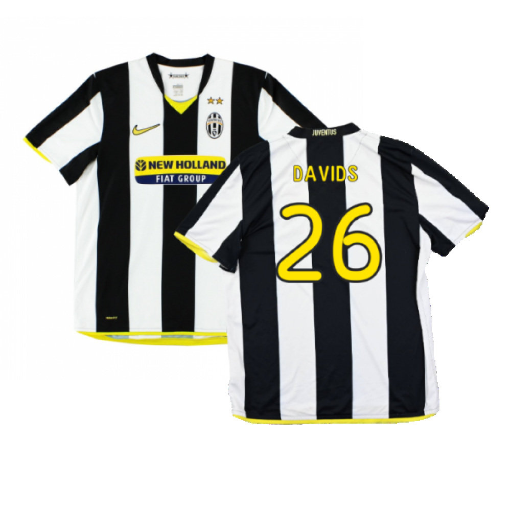 Juventus 2008-09 Home Shirt (XL) (Excellent) (Davids 26)_0