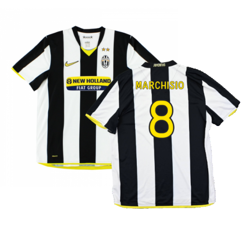 Juventus 2008-09 Home Shirt (XL) (Excellent) (Marchisio 8)_0