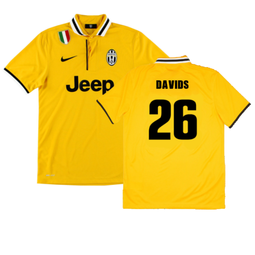 Juventus 2013-14 Away Shirt (S) (Mint) (Davids 26)_0