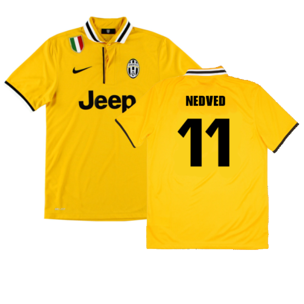 Juventus 2013-14 Away Shirt (S) (Mint) (Nedved 11)_0