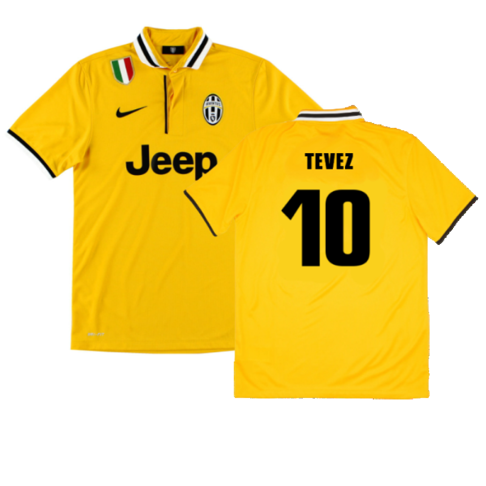 Juventus 2013-14 Away Shirt (S) (Mint) (Tevez 10)_0