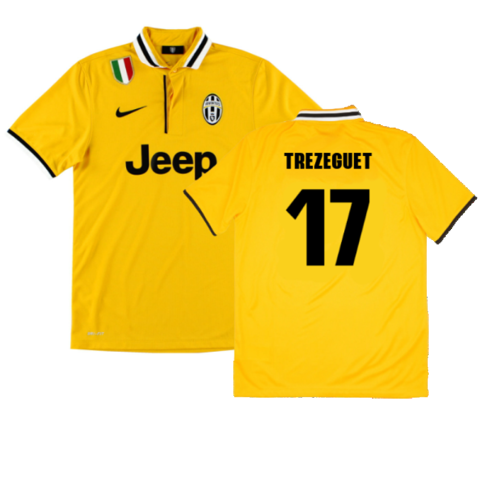 Juventus 2013-14 Away Shirt (S) (Mint) (Trezeguet 17)_0