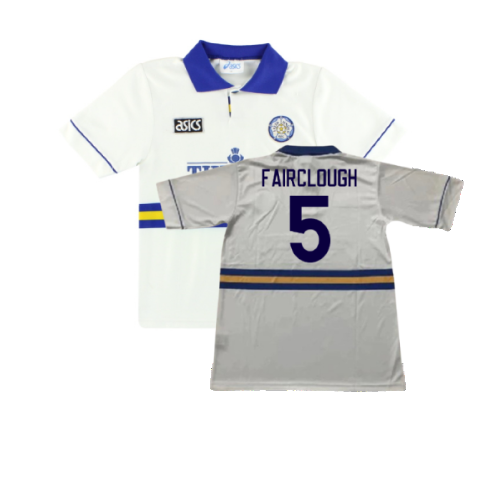 Leeds United 1993-95 Home Shirt (L) (Excellent) (Fairclough 5)_0