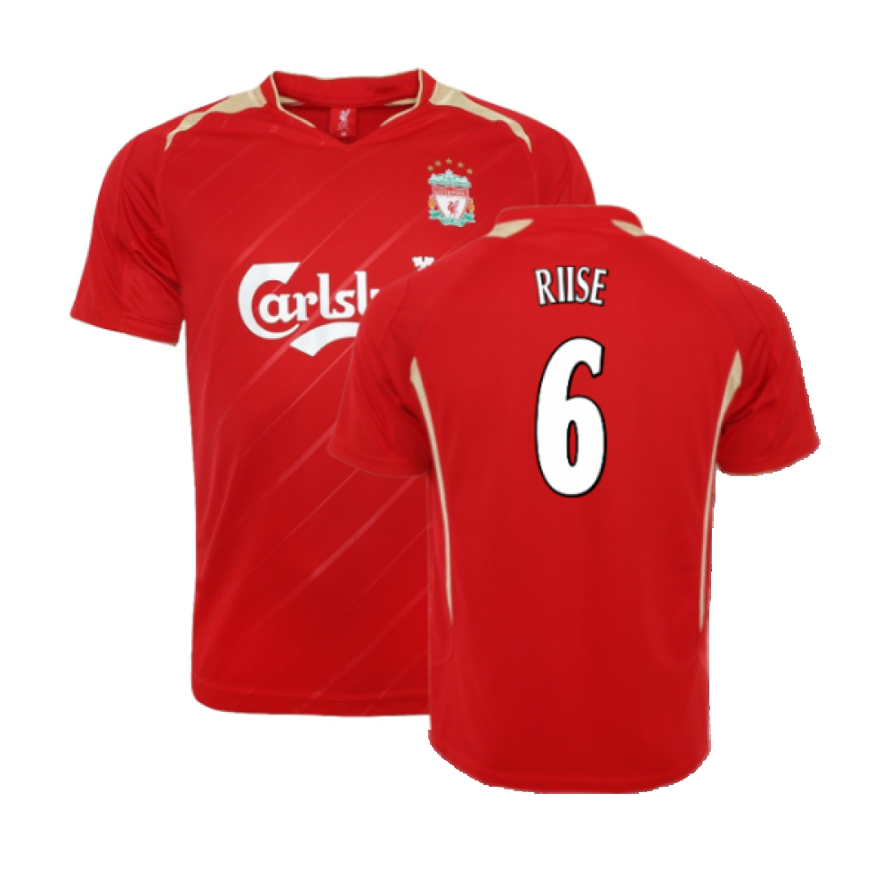 Liverpool 2005-06 Retro European Home Shirt (L) (RIISE 6) (Excellent)_0