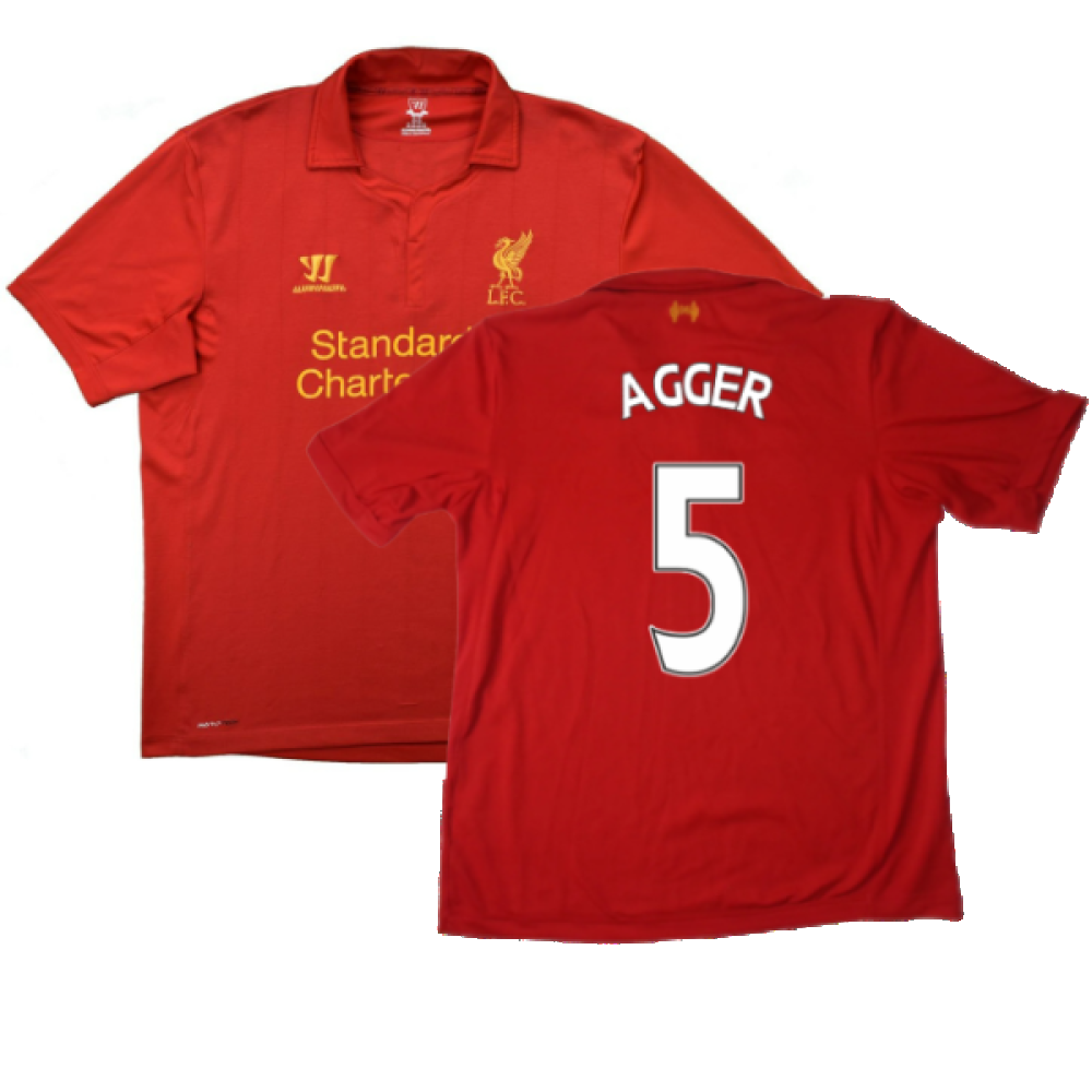 Liverpool 2012-13 Home Shirt (L) (Very Good) (Agger 5)_0