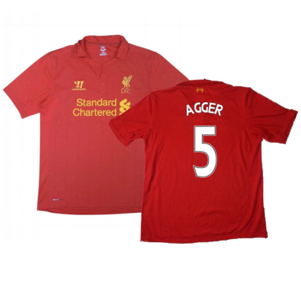 Liverpool 2012-13 Home Shirt (M) (Excellent) (Agger 5)_0