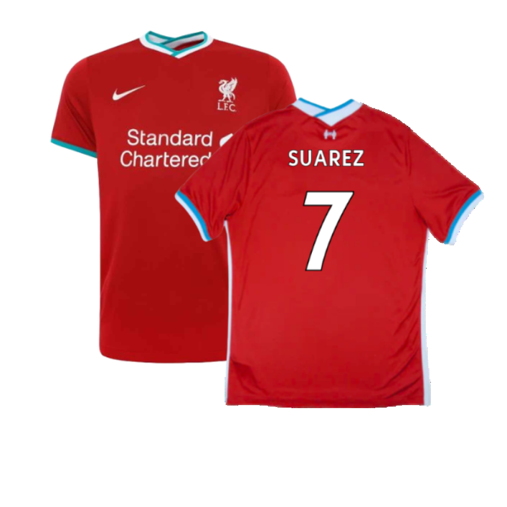 Liverpool 2020-21 Home Shirt (Mint) (SUAREZ 7)_0