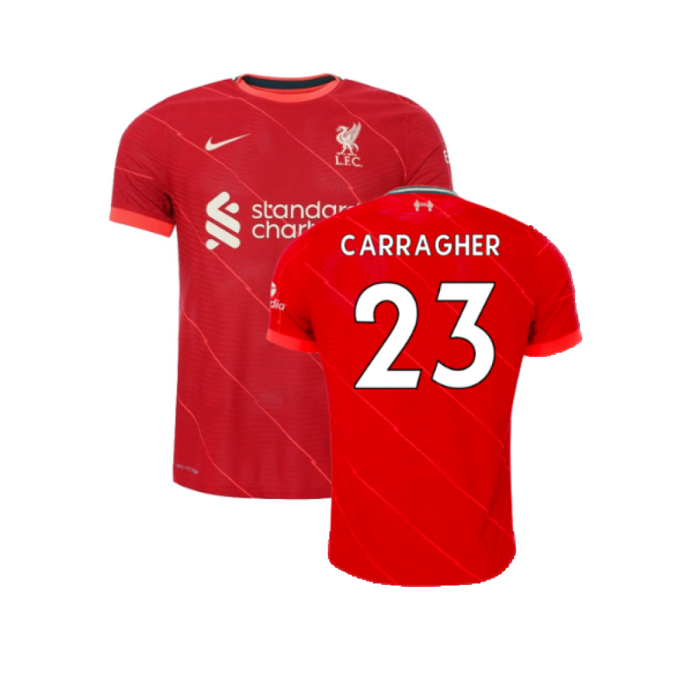 Liverpool 2021-2022 Vapor Home Shirt (Excellent) (CARRAGHER 23)_0