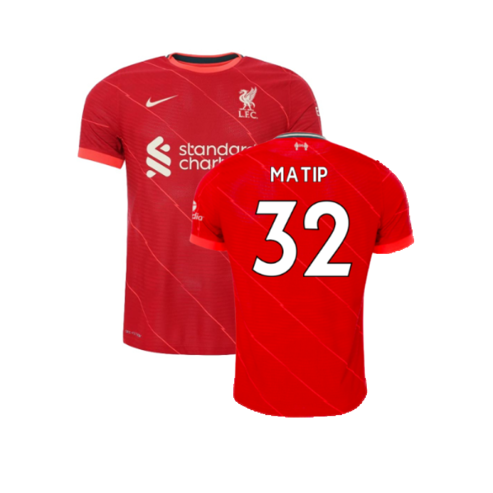 Liverpool 2021-22 Vapor Home Shirt (6XL) (Very Good) (MATIP 32)_0